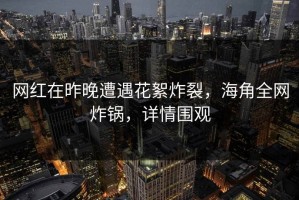 网红在昨晚遭遇花絮炸裂，海角全网炸锅，详情围观